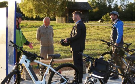 Otvoritev hodnika in kolesarske steze Cerknica  Dolenje Jezero 42 FOTO LJUBO VUKELIČ